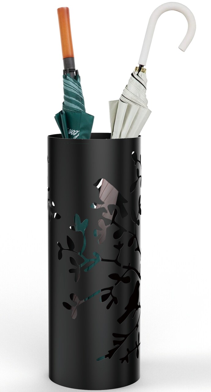 Mango Steam Round Song Bird Spiral Umbrella Stand, 21.75" Tall